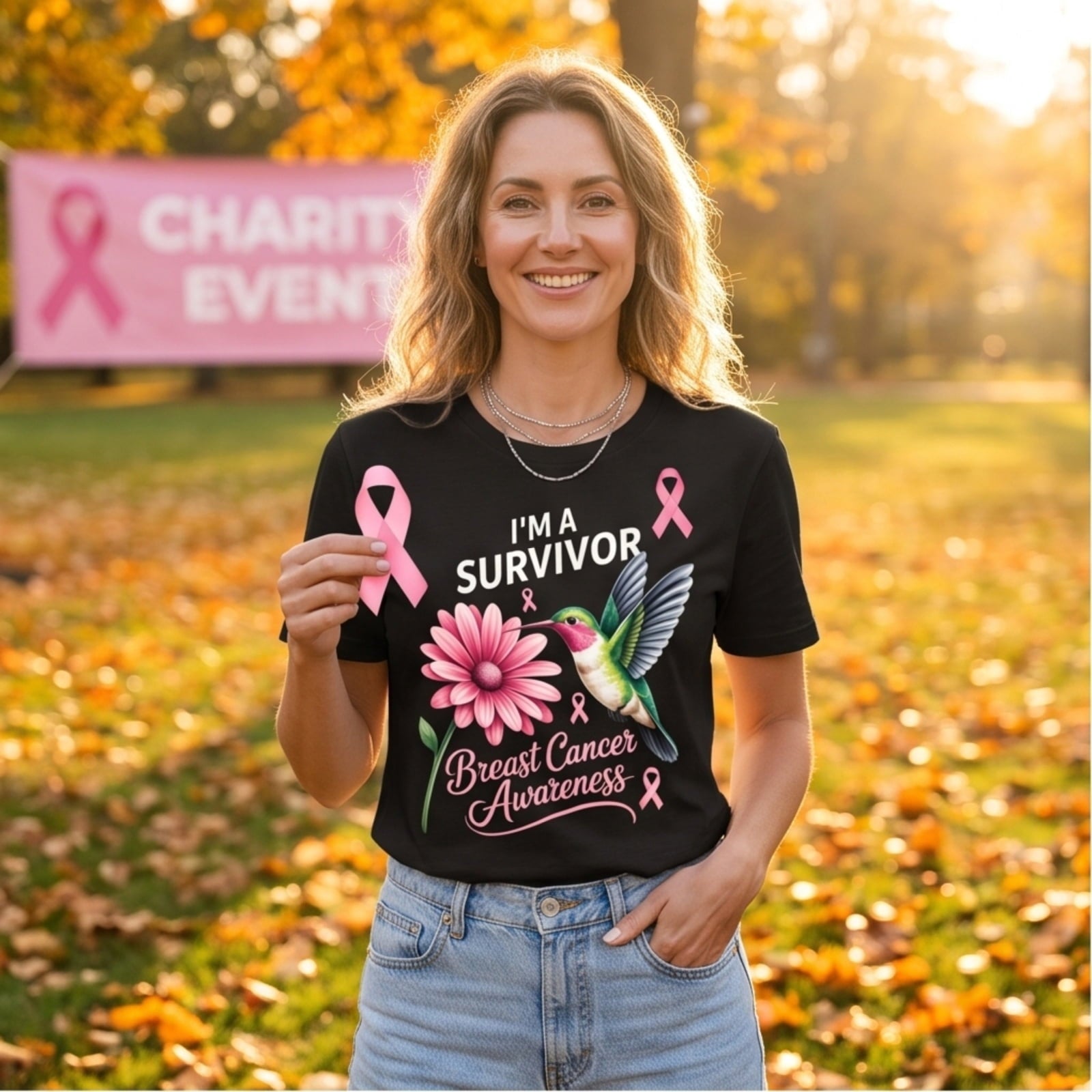 Breast Cancer Shirts for Women Breast Cancer Awareness Shirts Cancer Survivor Pink Ribbon Graphic Cancer Care Gifts Crewneck Short Sleeve Tee Top