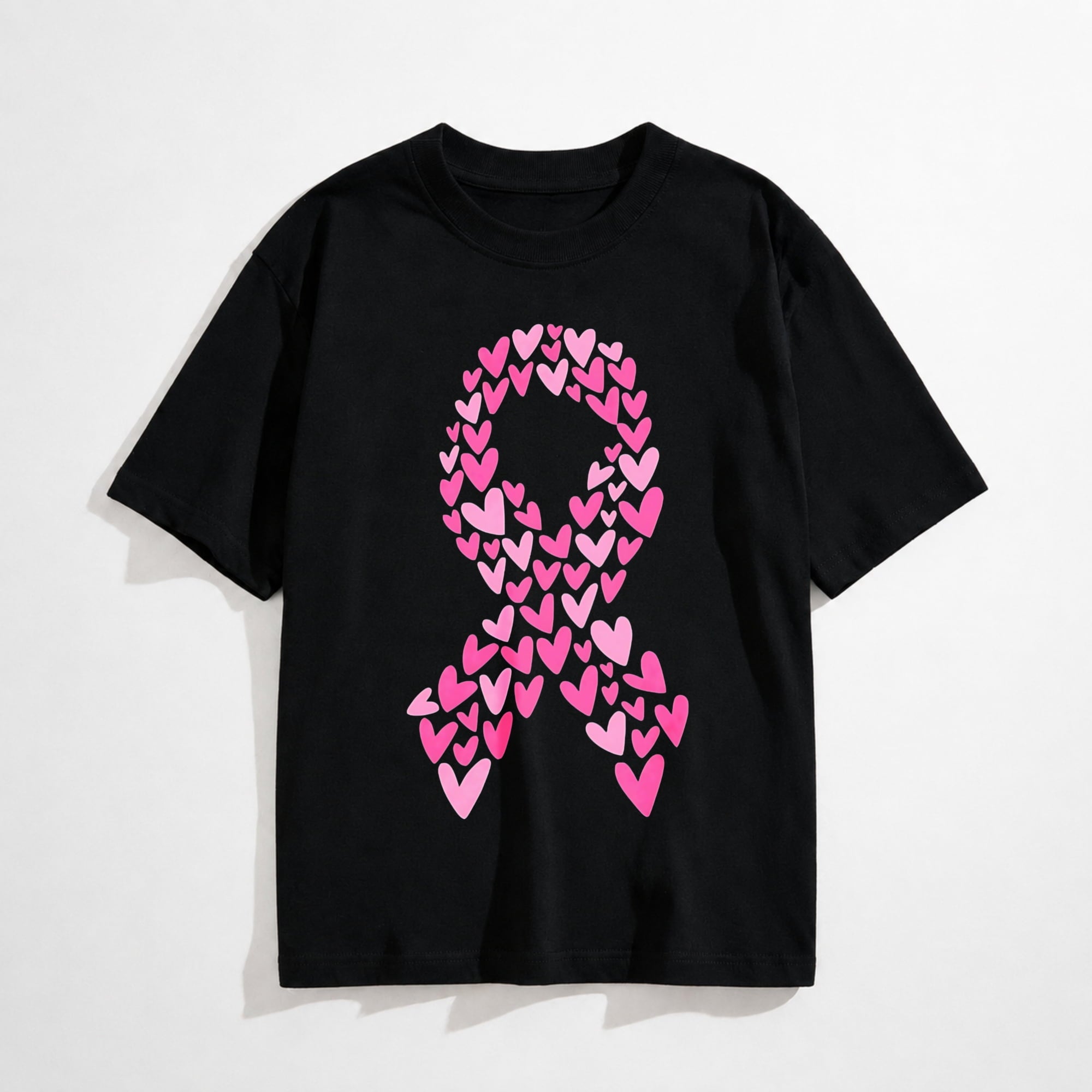 Breast Cancer Shirts for Women: Pink Ribbon Heart T-Shirts Breast Cancer Awareness Gifts Survivor Tee Tops