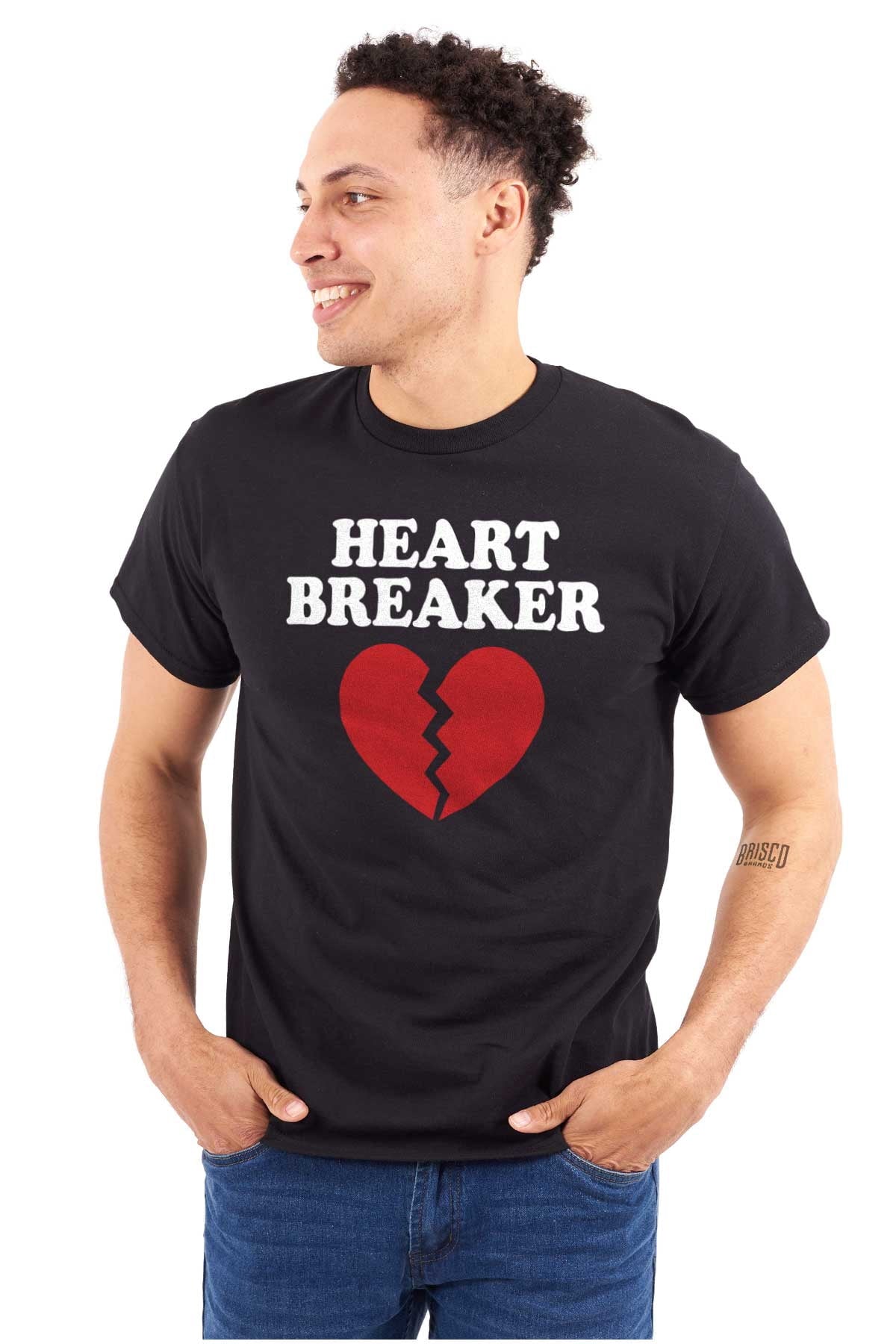 Heartbreaker Valentines Day Break Up Men's Graphic T Shirt Tees Brisco Brands S