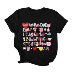 MuXiKeJi Clothes Valentines Shirts for Women Valentines Day Tshirt Love Heart Graphic Tee Tops