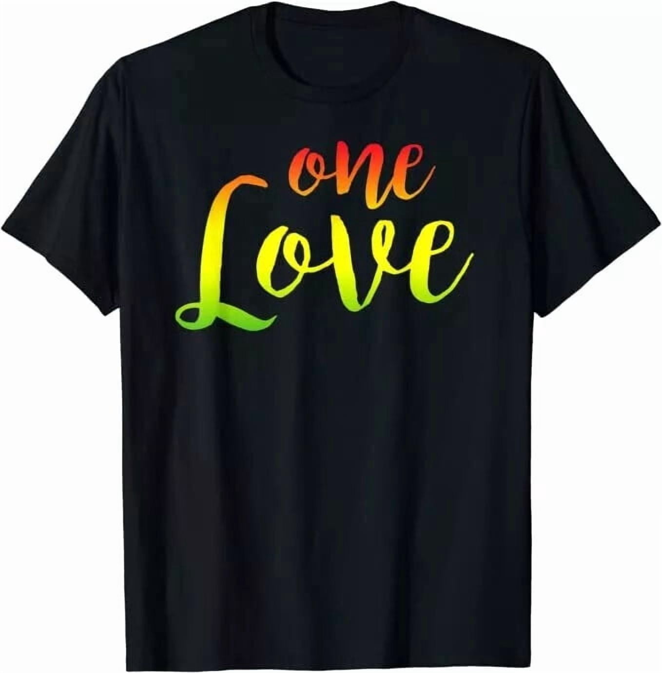 One Love Rasta Reggae Roots Clothing No War Design Unisex T-Shirt