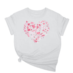 Tbopshirt Valentine's Day T-Shirts Short Sleeve Graphic Tees,Summer Plus Size Tops,Women Fashion Valentines Day Crew Neck Love Heart Printed Pullover Casual Loose Womens Tops S-XXXL