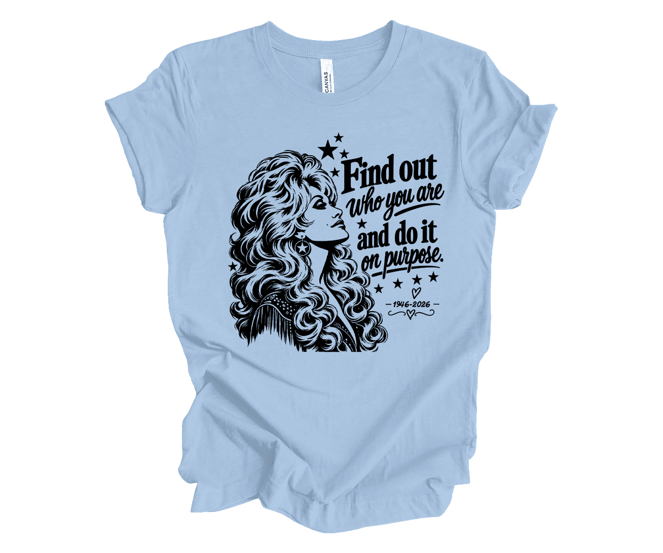 Trenz Shirt Company Women's Dolly Quote Find Out Who You Are and Do It On Purpose Country Music Short Sleeve T-Shirt-Charity Pink-Large