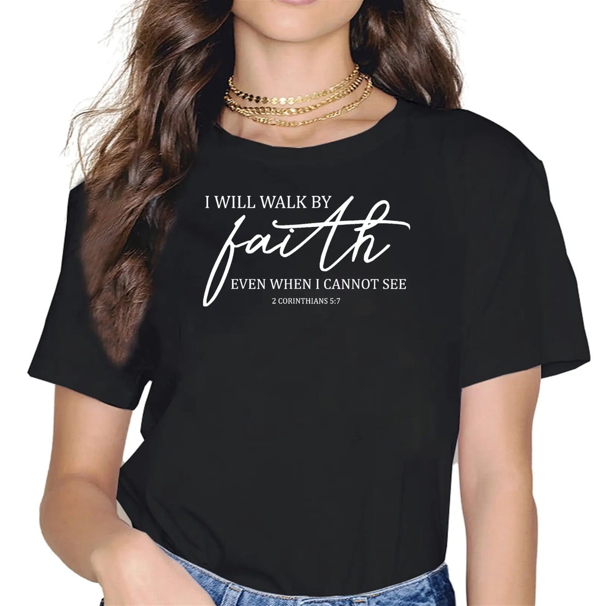 Casual Comfortable Round Neck Christian Top T-Shirt