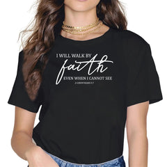 Casual Comfortable Round Neck Christian Top T-Shirt