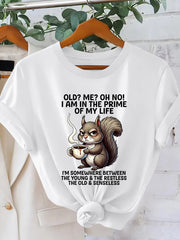 Women's Vintage Squirrel & Coffee T-Shirt