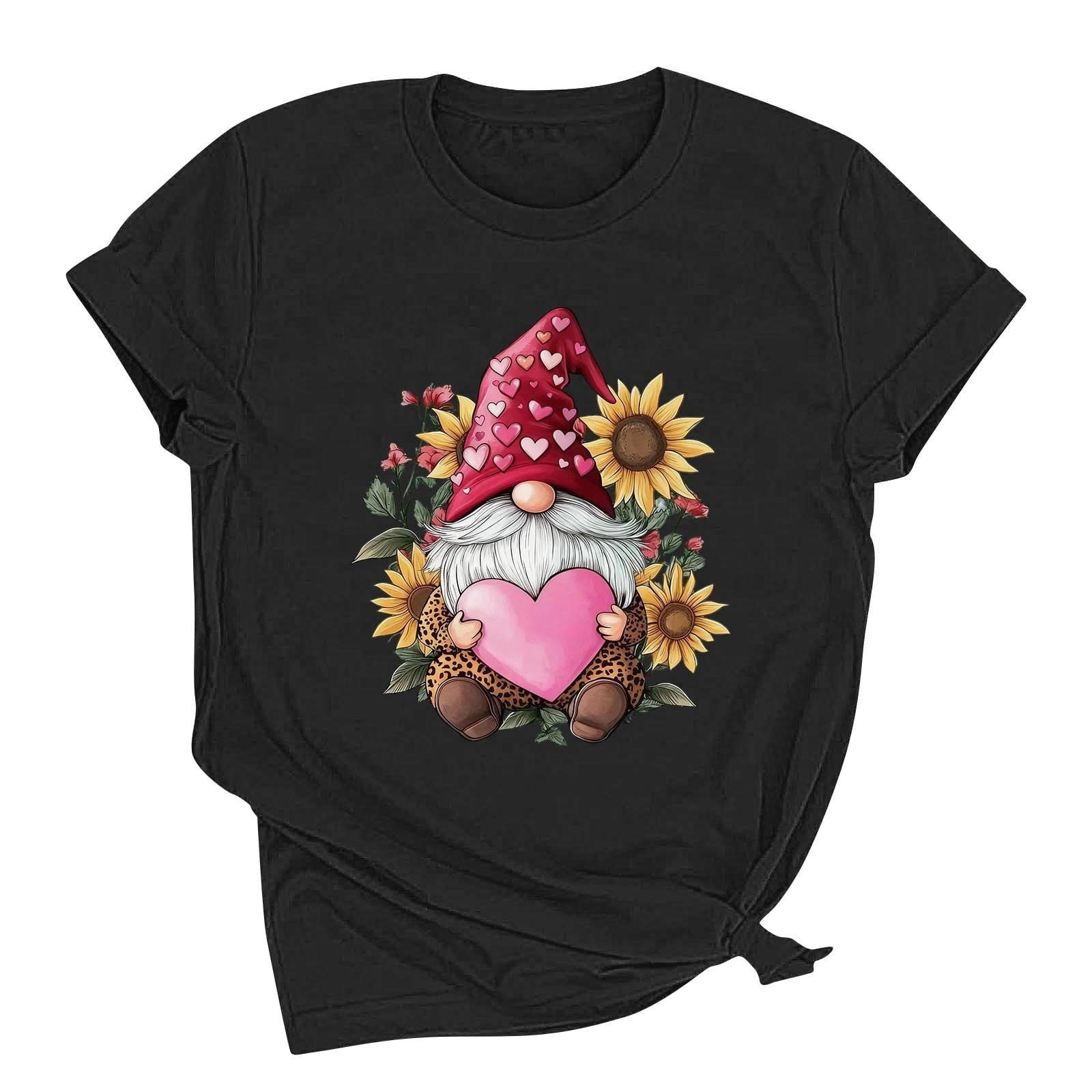 Women's Wife's Day Graphic Tees Short Sleeve Heart Printed Shirts Blouse Tops