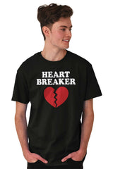 Heartbreaker Valentines Day Break Up Men's Graphic T Shirt Tees Brisco Brands S
