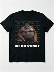 Uh Oh Stinky Poop Meme Funny Monkey T-Shirt