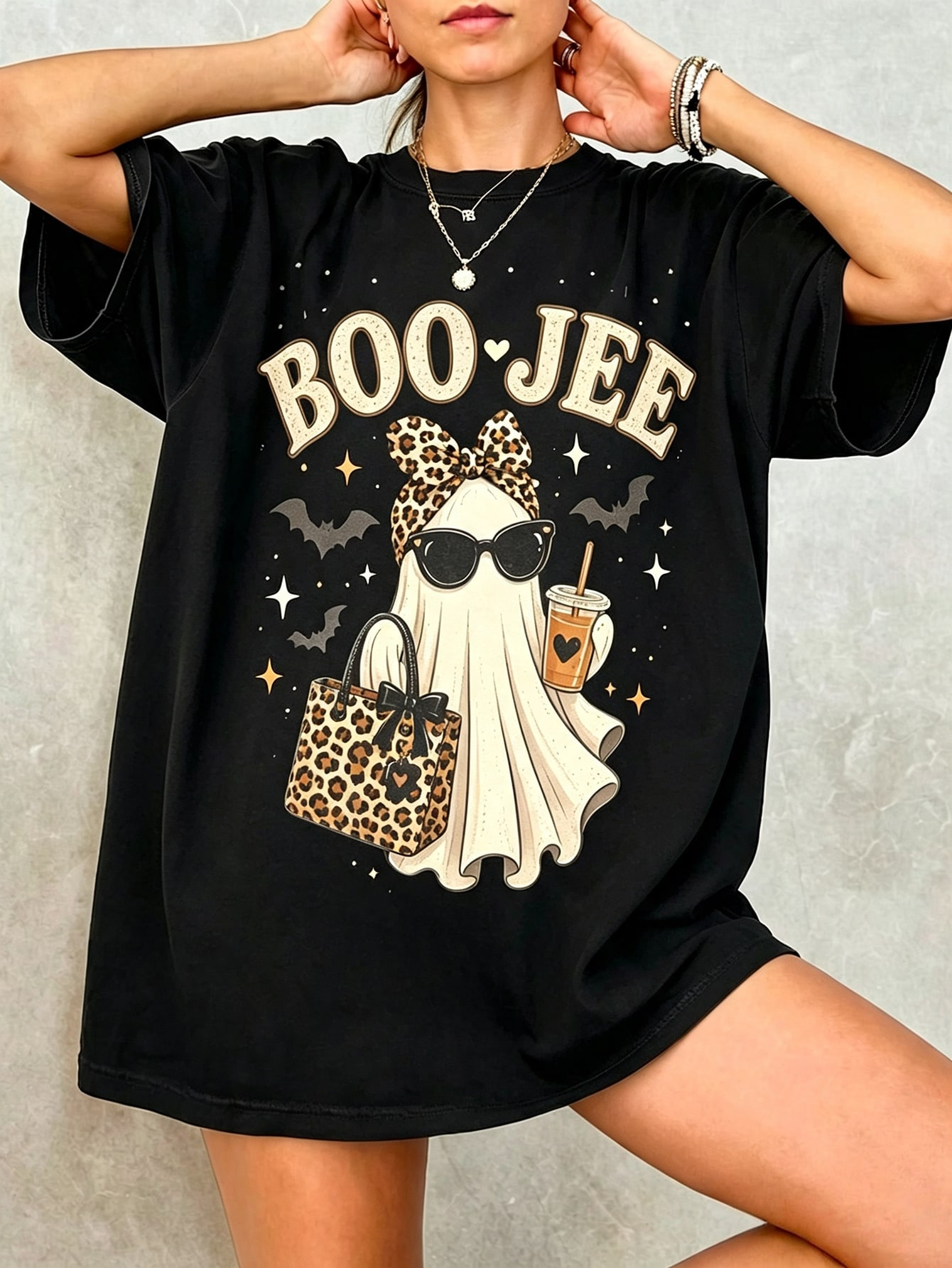 Boo-Jee Ghost T-Shirt,Ghost Coffee T-Shirt